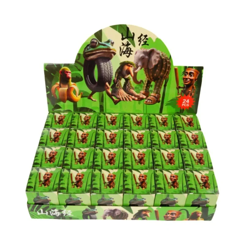 24PCS Collectible PVC Animal Figures Surprise Blind Box Set