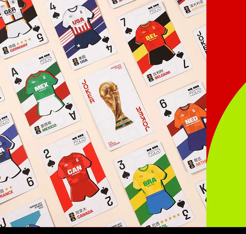 FIFA 2026 World Cup Playing Cards - Two Decks, Linen Texture
