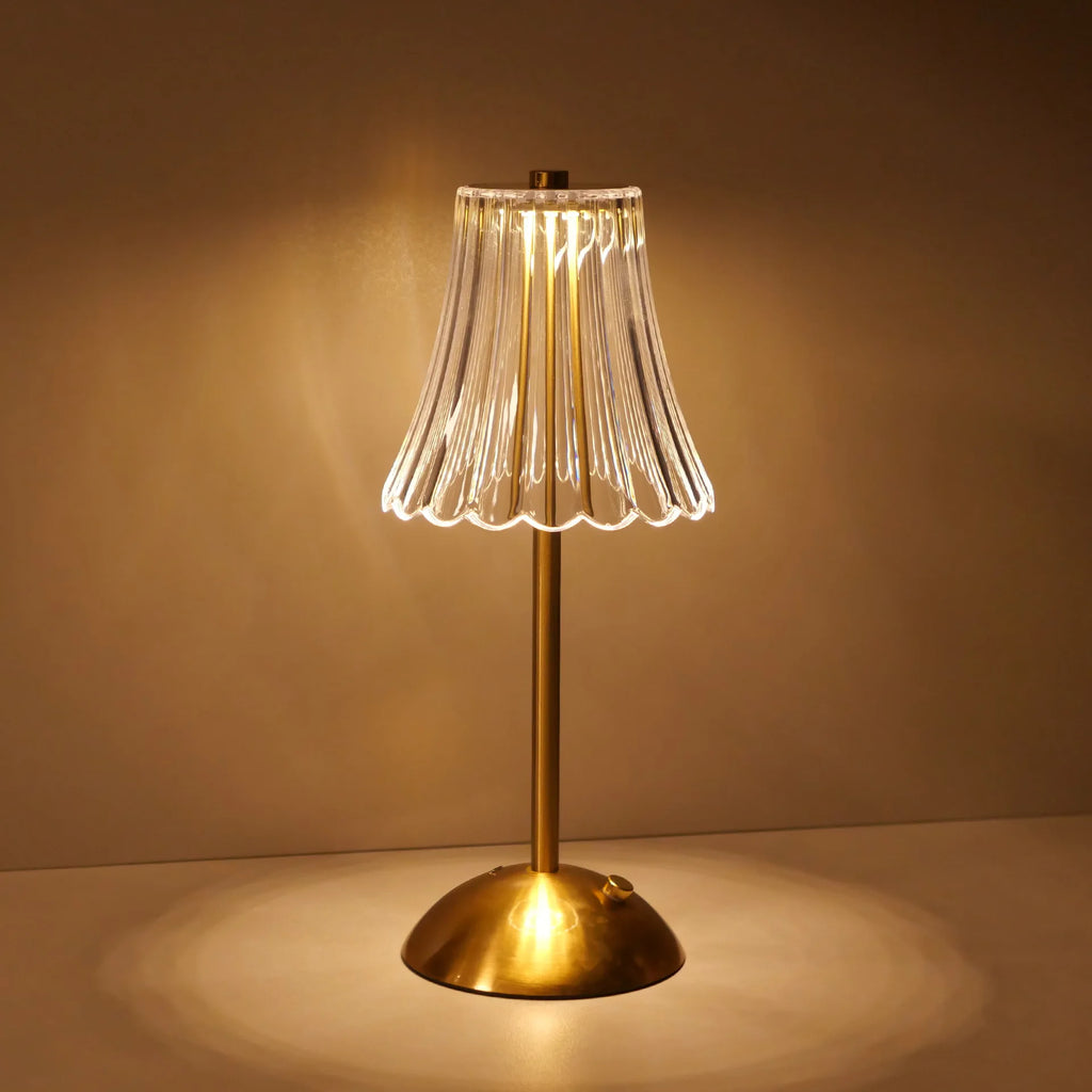 Modern Minimalist LED Table Lamp - Rechargeable and Dimmable Night Light