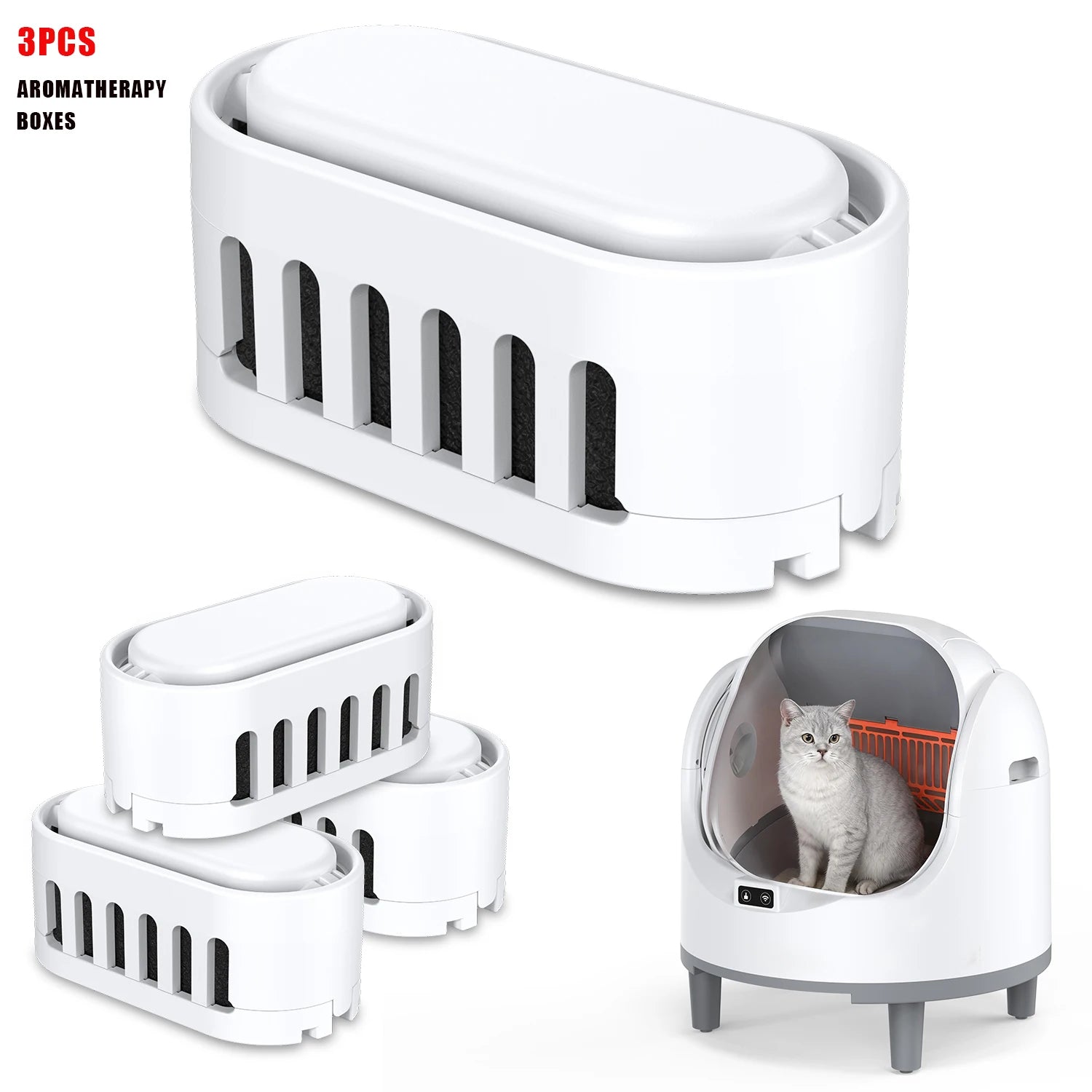 Smart Self-Cleaning Litter Box with WiFi Control for Cats