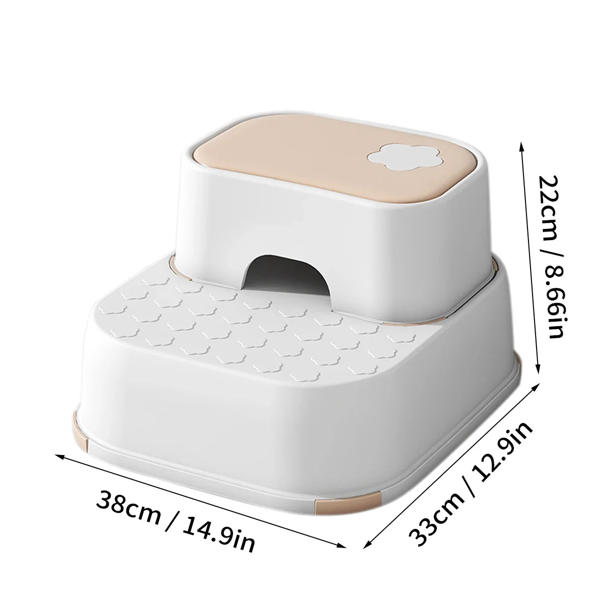 WORTHBUY Non-Slip Step Stool for Kids - Safe & Durable Design