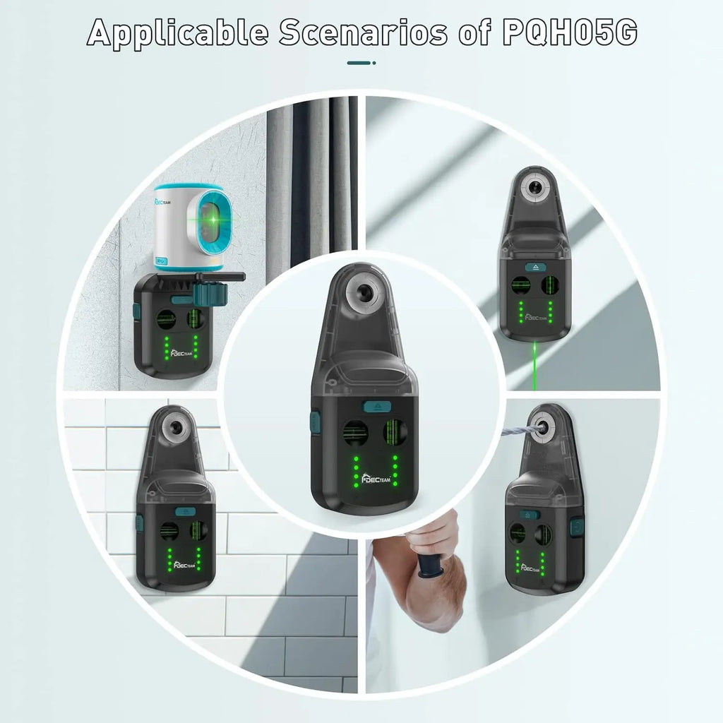 Decteam 4-in-1 Laser Level Dust Collector & Bracket for Home Projects