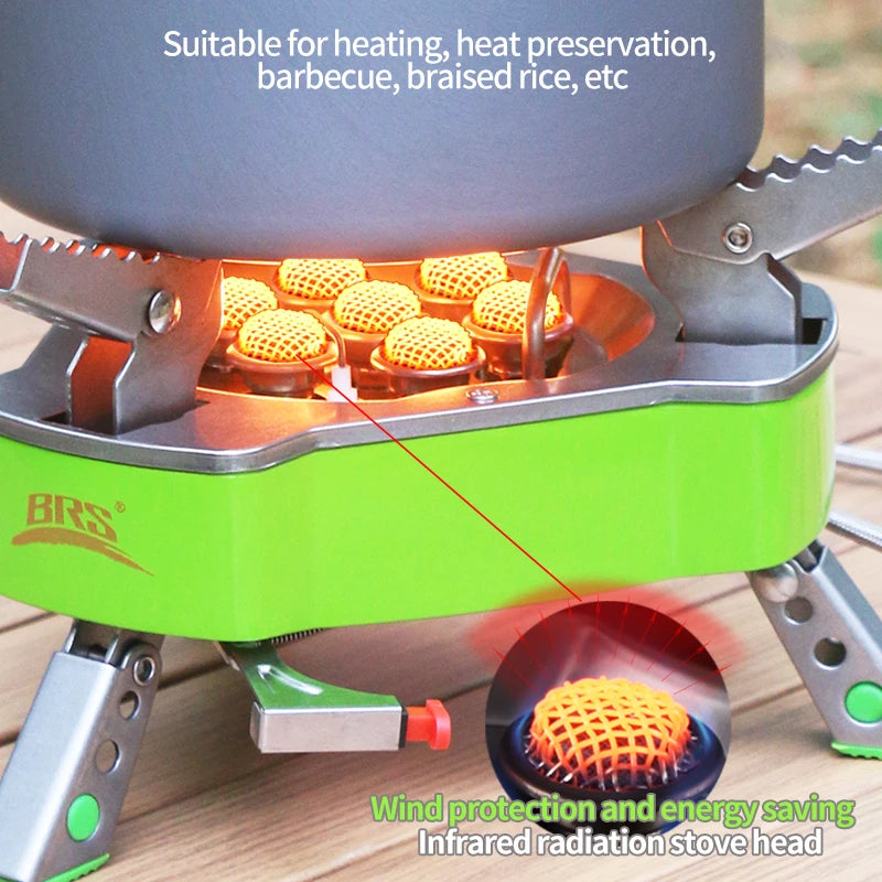 BRS-71A-1 Windproof Portable Gas Stove with Easy Ignition
