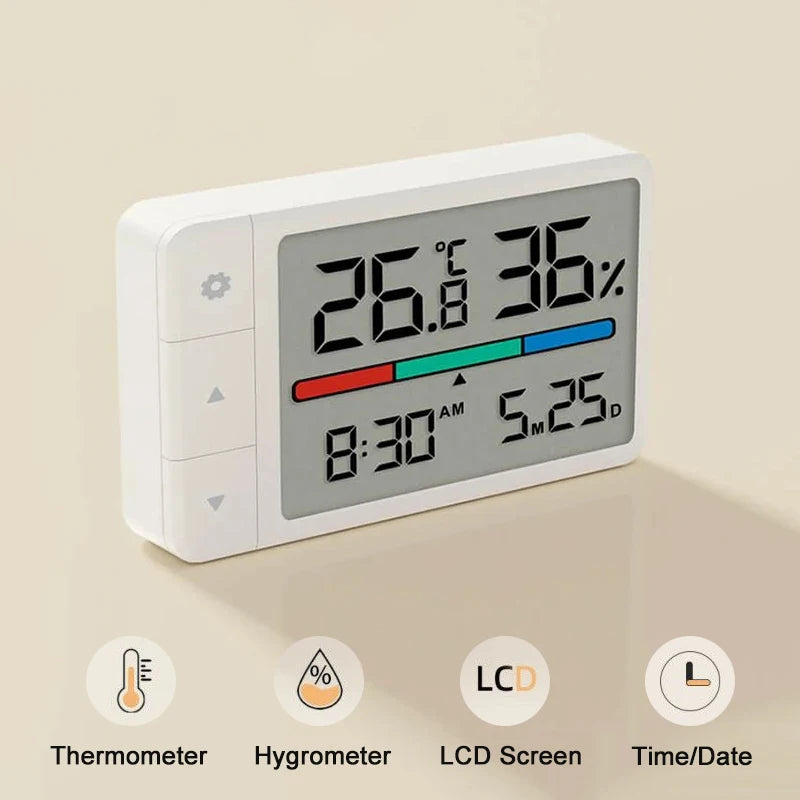MiaoMiaoCe Digital Thermometer Hygrometer Clock Weather Station