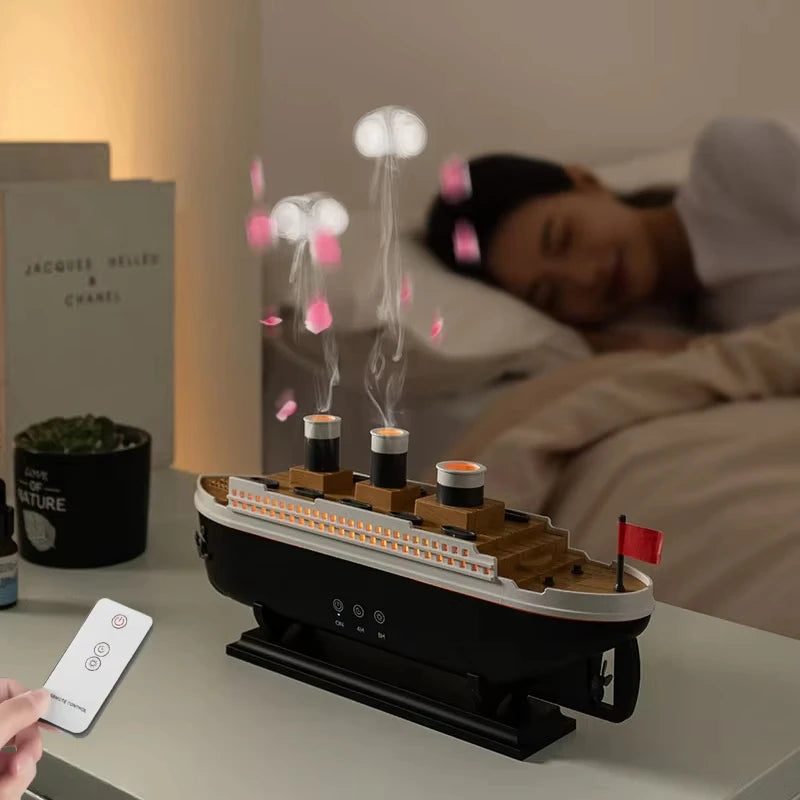 Titanic Ship Model Humidifier & Aroma Diffuser with Remote Control