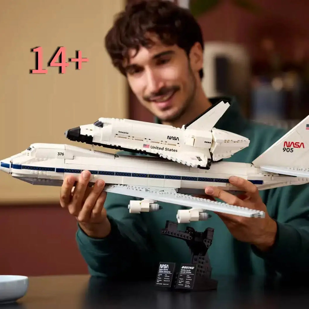 2417-Piece Space Plane Building Kit - Shuttle Carrier Aircraft Toy
