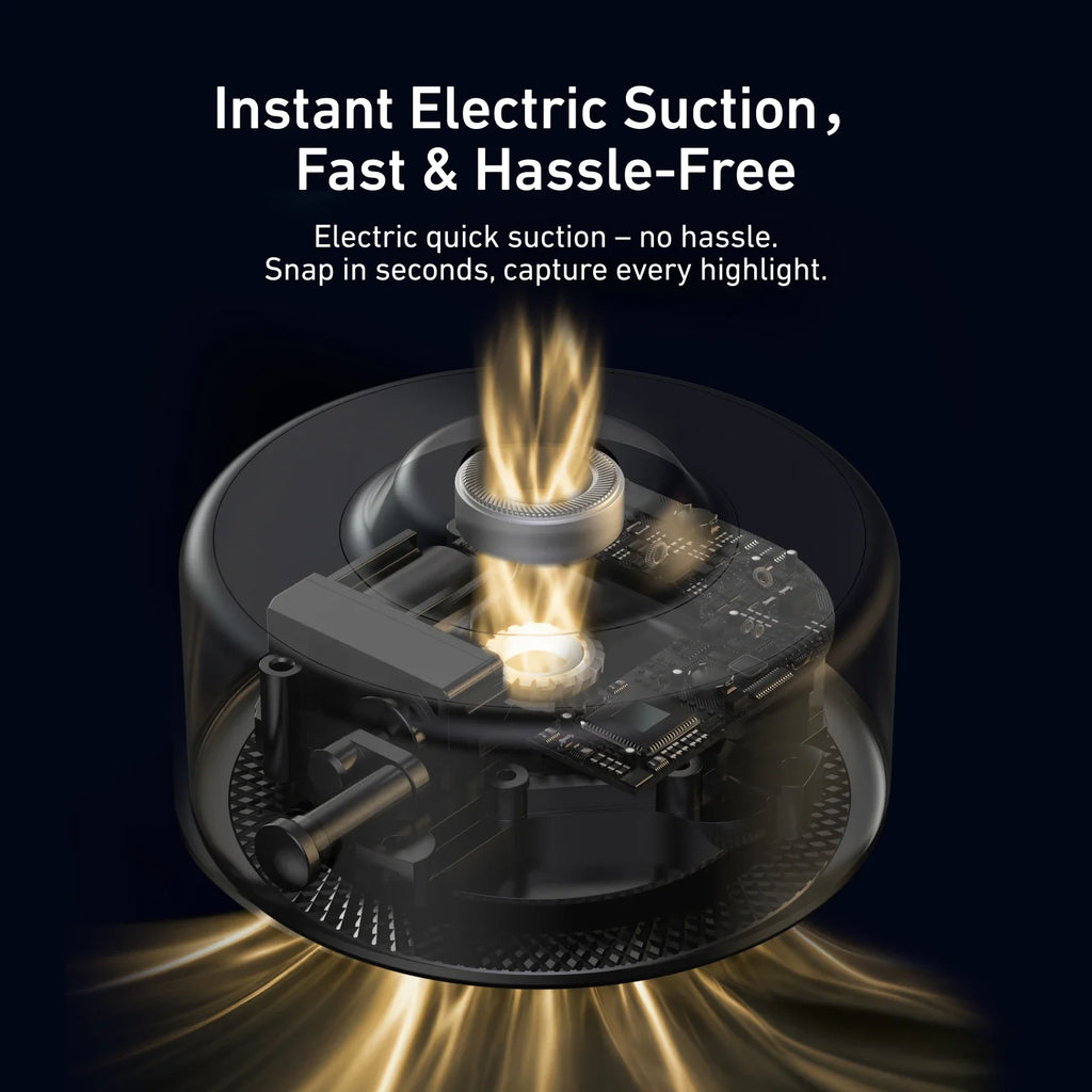 TELESIN 360° Electric Suction Cup Mount for Action Cameras