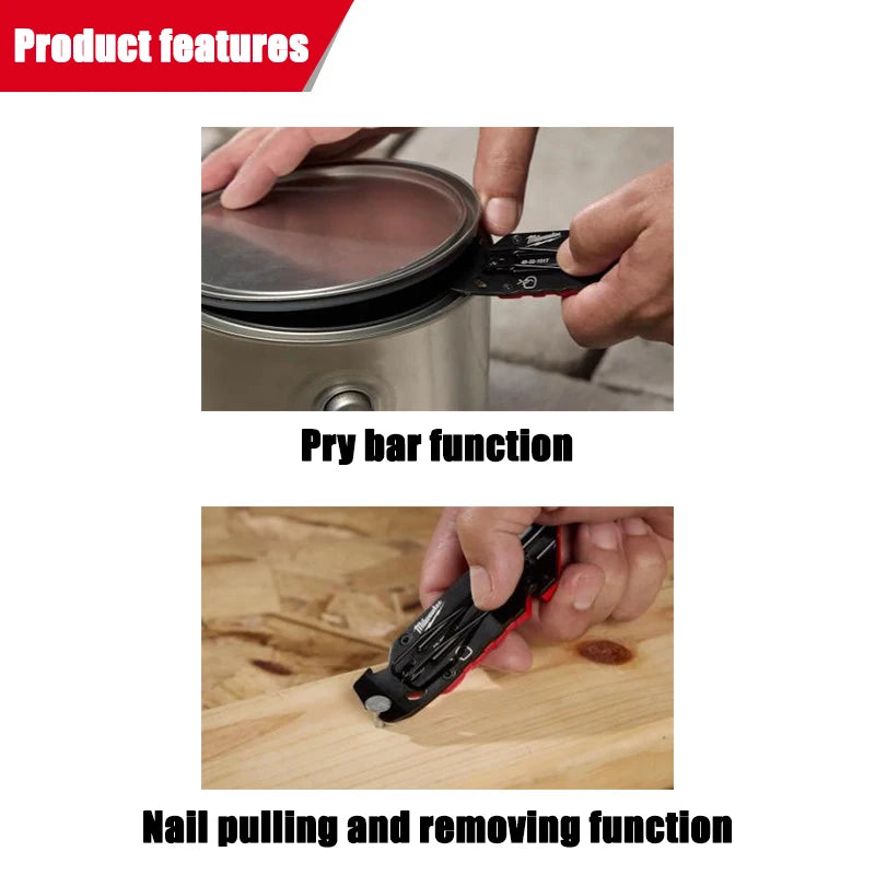 Milwaukee 4-in-1 Folding Utility Knife - Versatile Paper Cutter & Box Opener