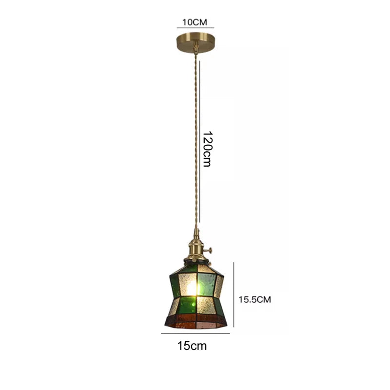 Nordic Retro Green Pendant Light for Stylish Home Decor