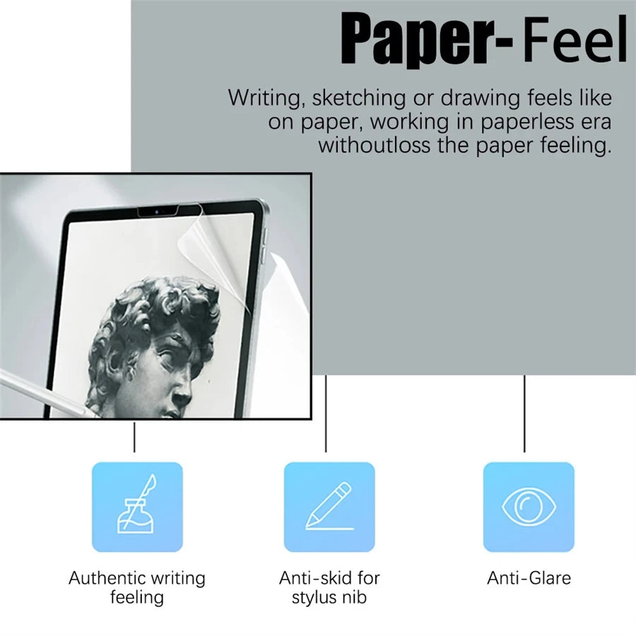 Paper Feel Screen Protectors for Lenovo Tab Series - 3 Pack