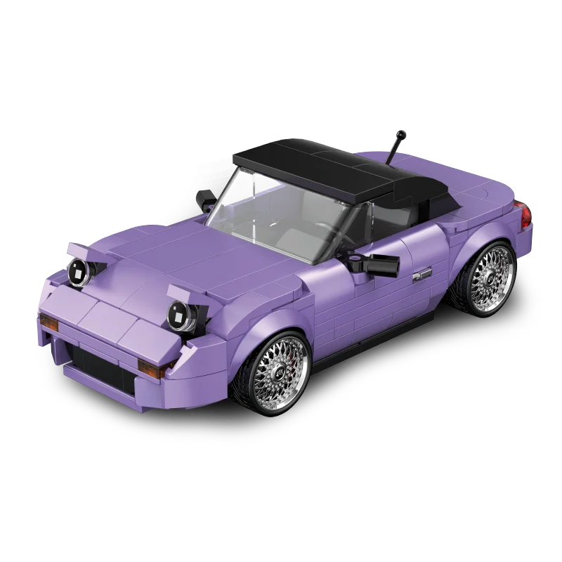 Creative City Retro Technical Speed Super Car Building Blocks Set