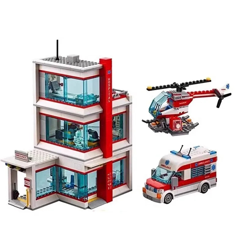 City Series Hospital Building Blocks Set for Creative Play
