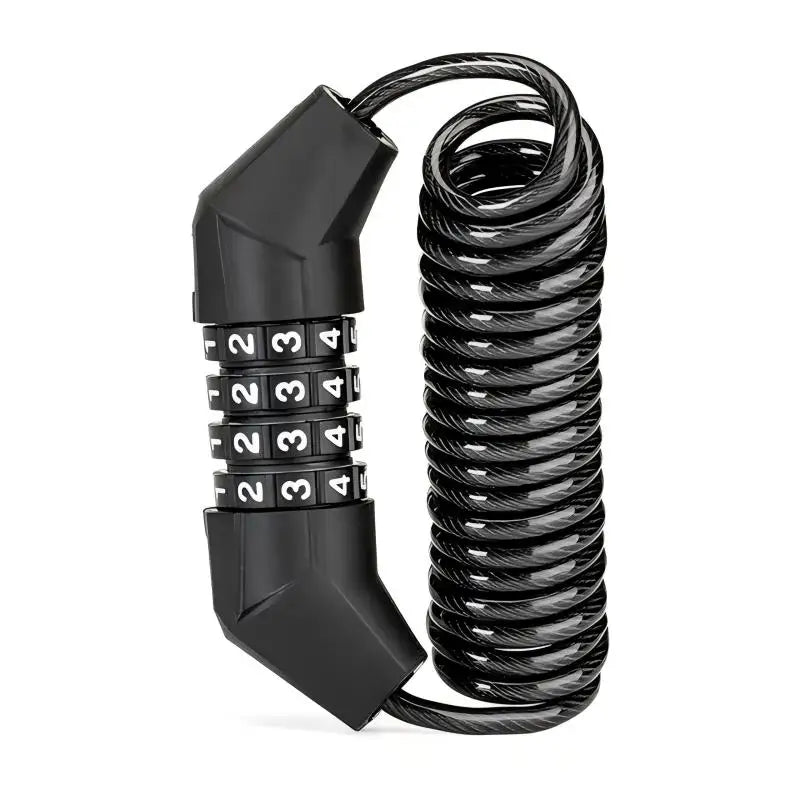 ROCKBROS 4-Digit Password Bicycle Lock - Durable Anti-Theft Steel Chain