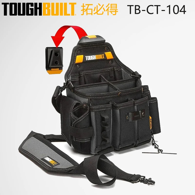 TOUGHBUILT Extra Large Electrician Tool Storage Kit with Shoulder Straps