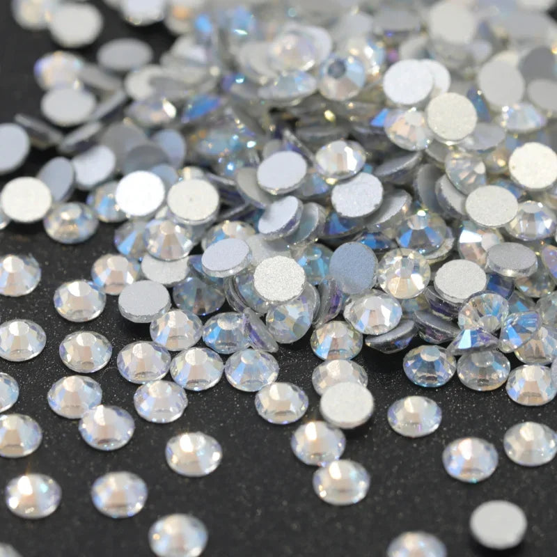 OLeeya Bulk Non-Hotfix Rhinestones for DIY Nail Art & Garments