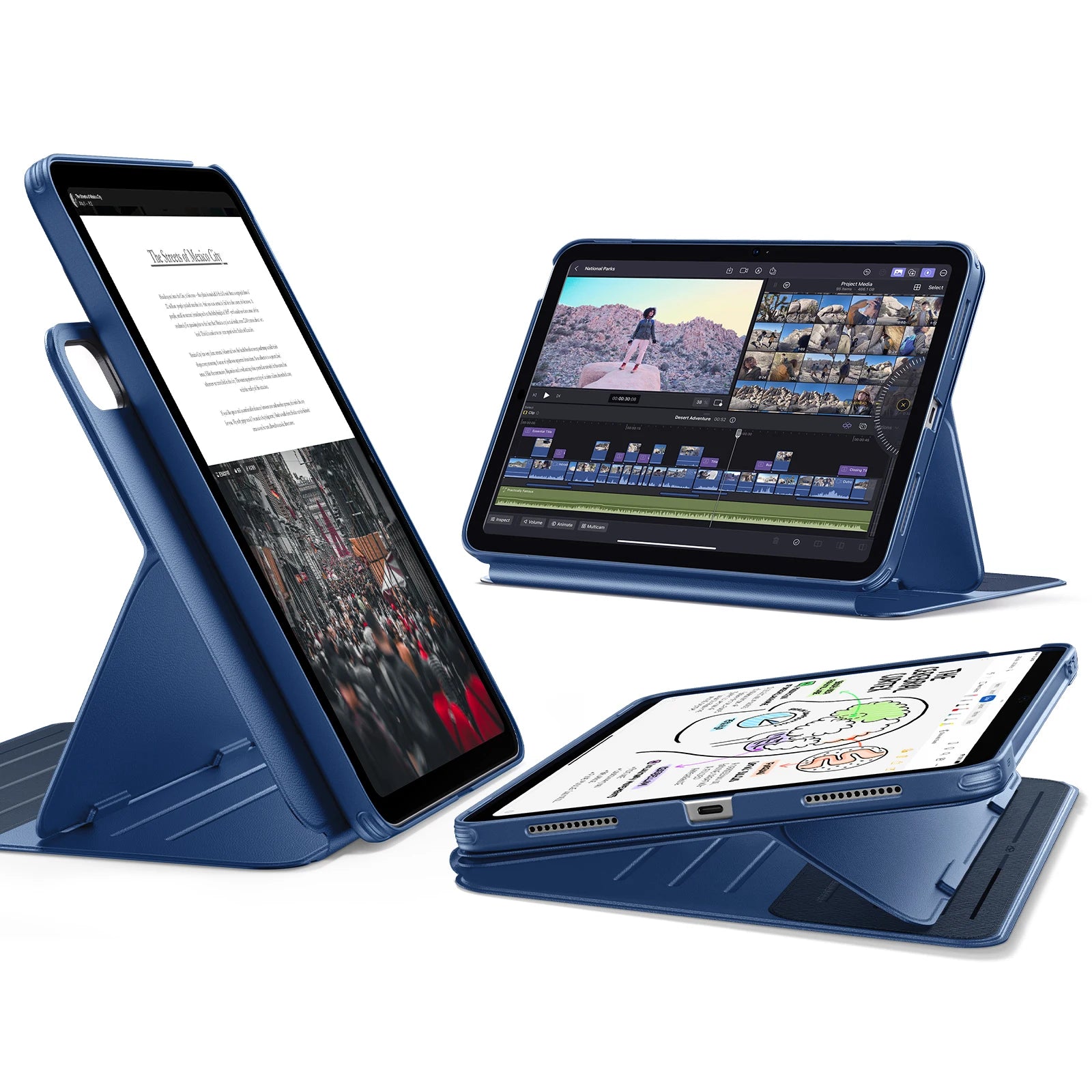 ESR iPad Case for 11th & 10th Gen - Lightweight Multi-Angle Stand