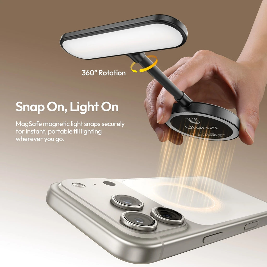 Ulanzi M10 Magnetic LED Selfie Light - Flexible & Rechargeable