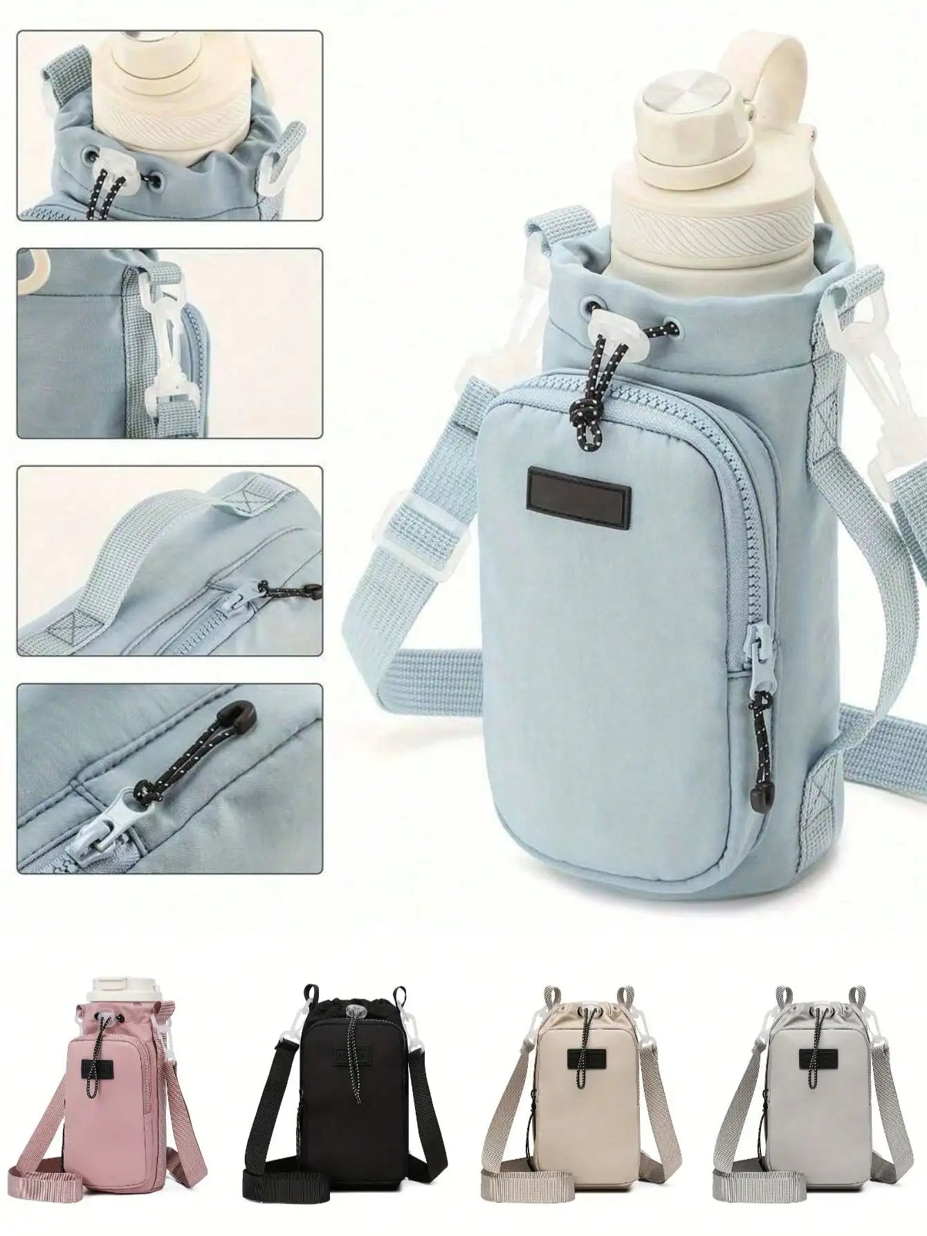Lightweight Outdoor Crossbody Bag for Phones & Water Bottles