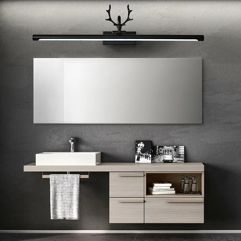 Modern Brushed Gold LED Bathroom Vanity Light Fixture