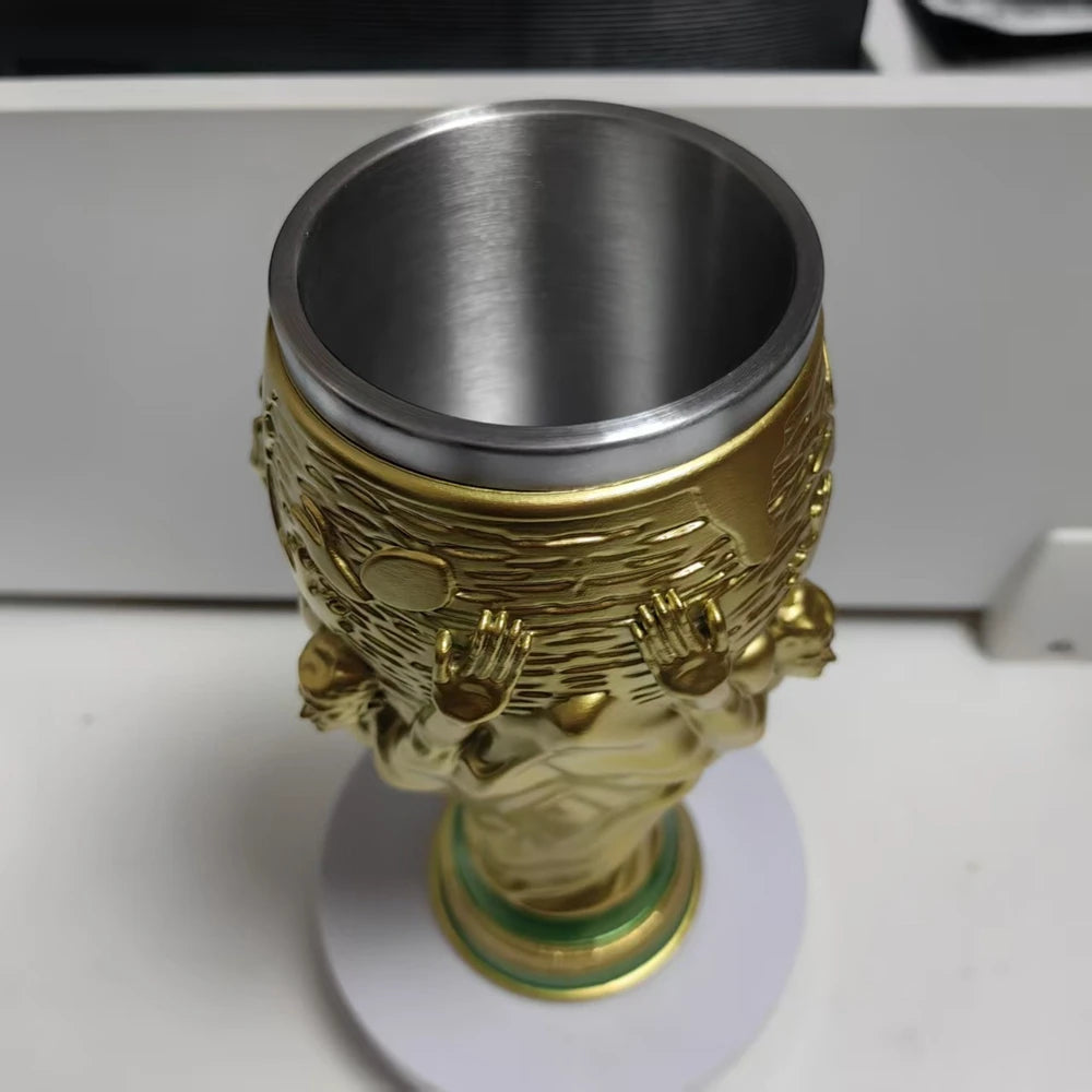 2026 Soccer Trophy Beer Mug - Large Capacity Party Drinking Cup