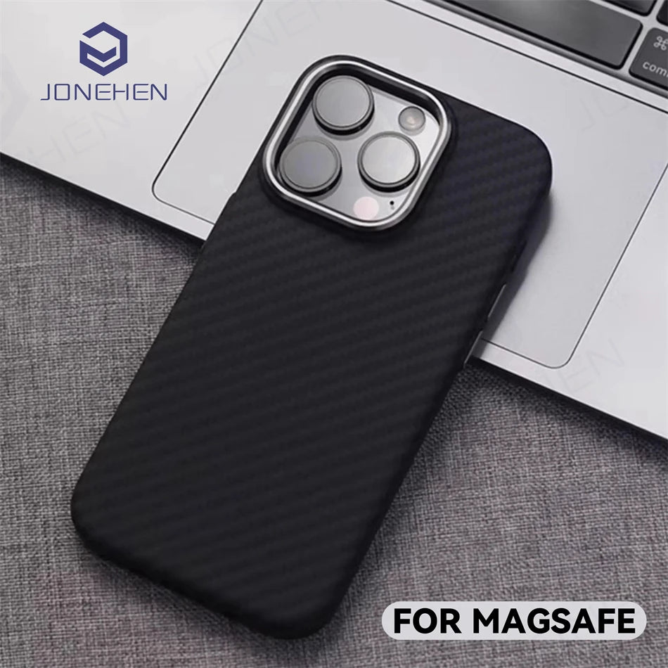 JONEHEN Carbon Fiber Case for iPhone Pro Max 13/14/15/16
