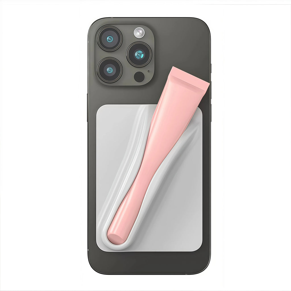 Silicone Lipstick Holder Stand for iPhone 15 & Samsung S24 | Strong Adhesive