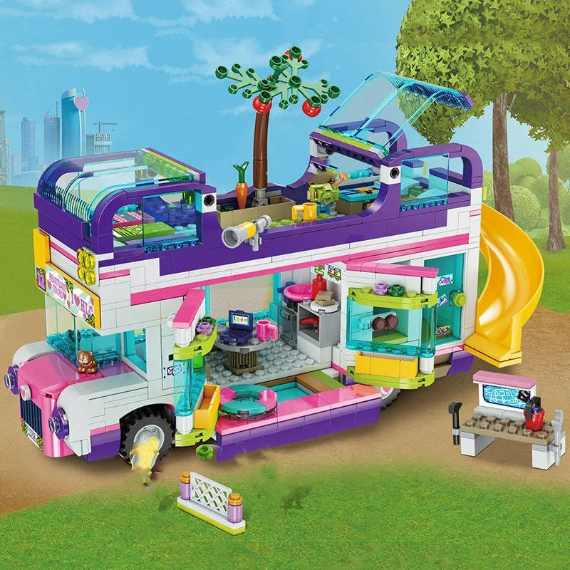 778 Pcs Friendship Bus Building Blocks - Creative Play for Kids