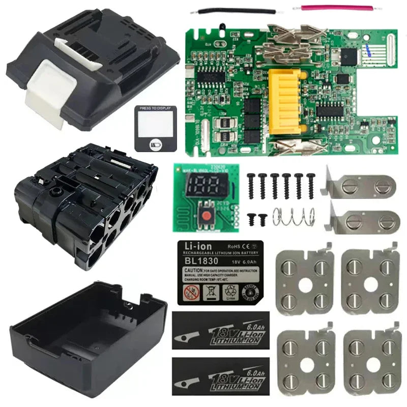 DIY Battery Case for Makita 18V Tools with Digital Indicator