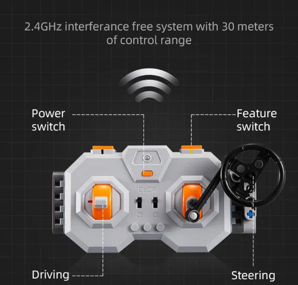 CaDA Remote Control Mobile Crane Building Blocks for Kids