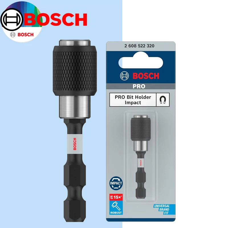 Bosch Quick Change Bit Holder for Impact Screwdrivers – 1/4" Hex Shank