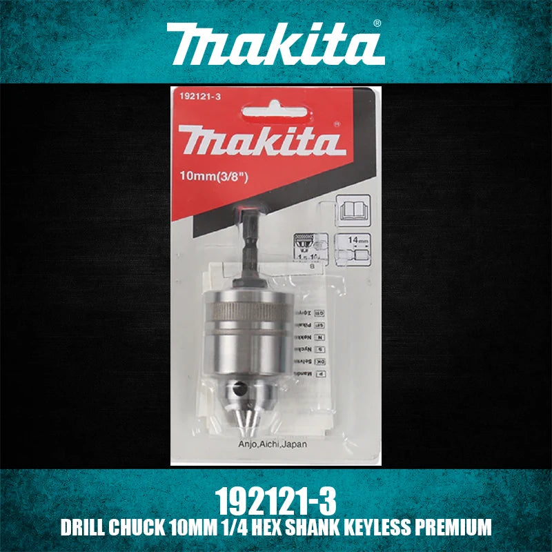 Makita Drill Chuck 1/4" HEX Shank – Keyless SDS-Plus Conversion