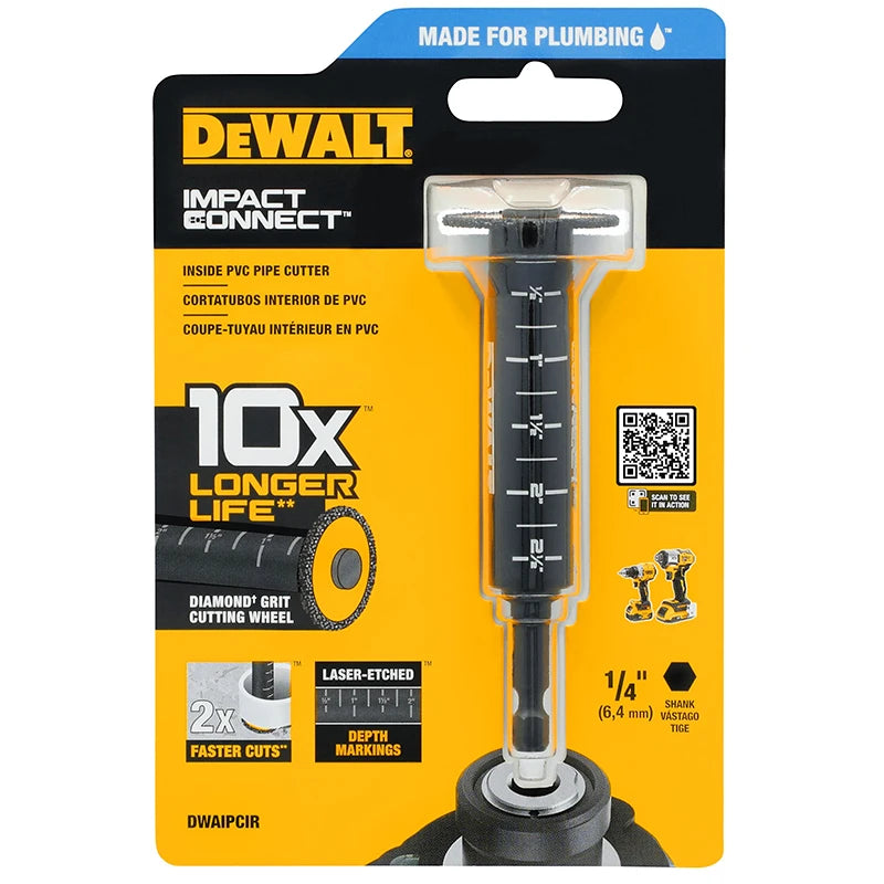 DEWALT Impact Connect Cutting Tool for PVC Pipe - 34MM Precision
