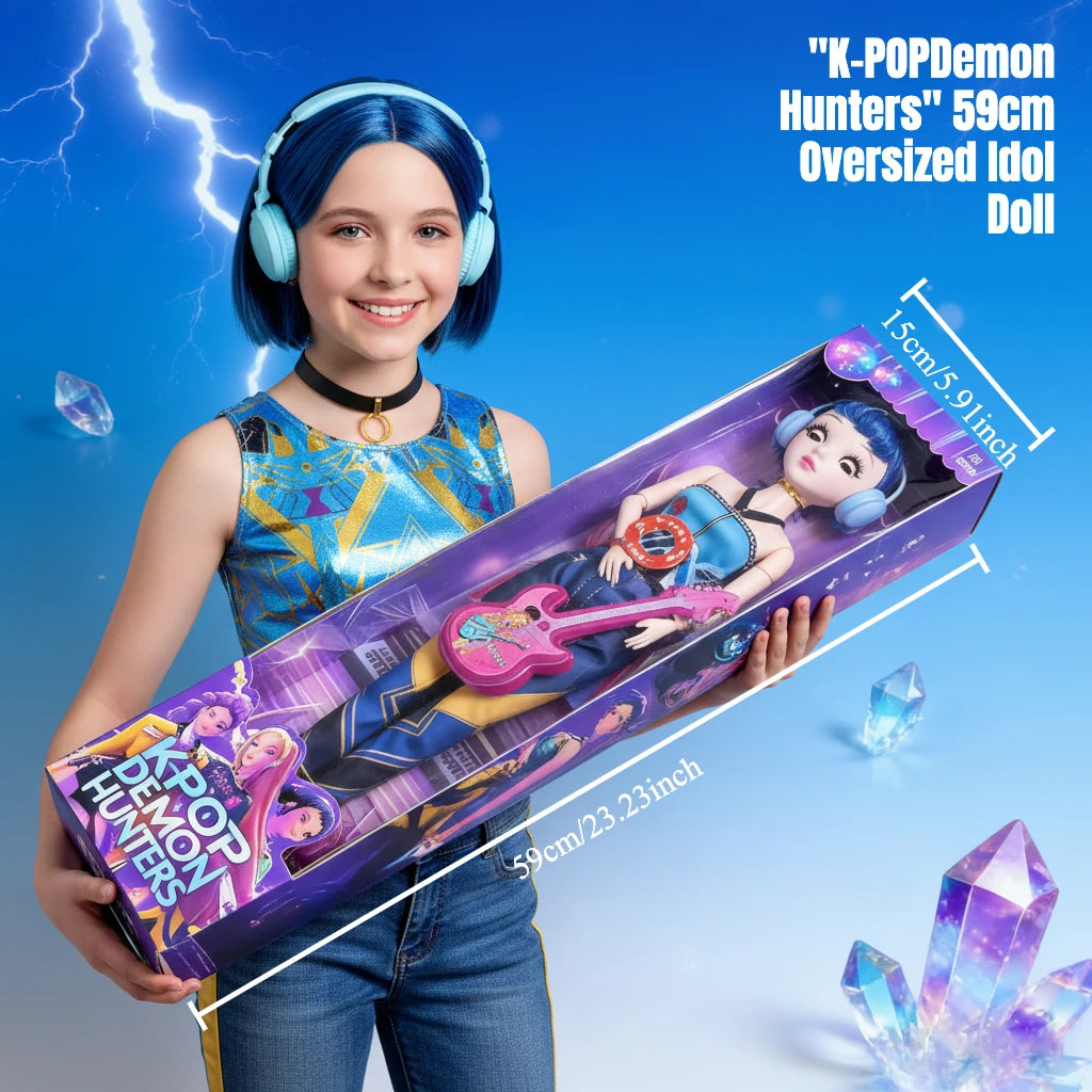 60cm Poseable K-POP Music Doll with Moving Eyes - Ideal Gift for Girls