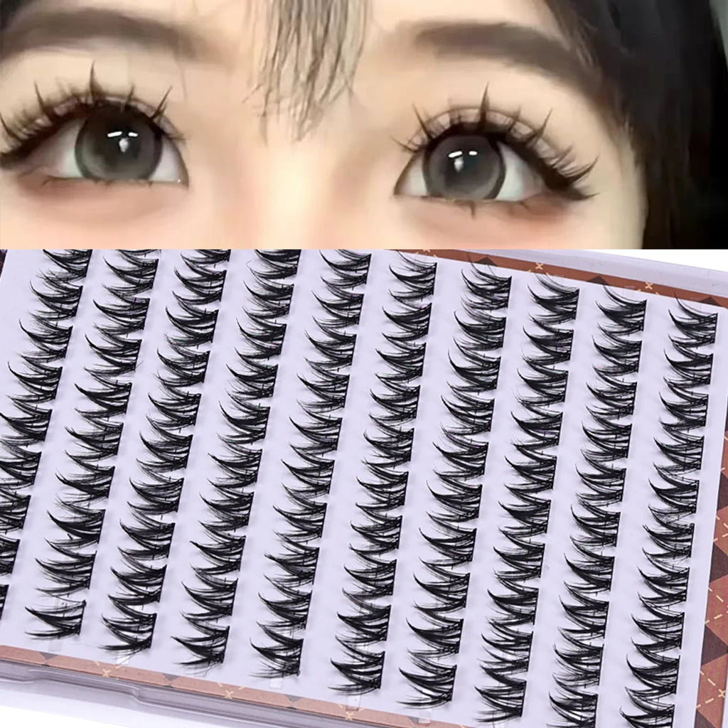 Voluminous False Eyelashes - DIY Fluffy Natural Curling Lash Extension