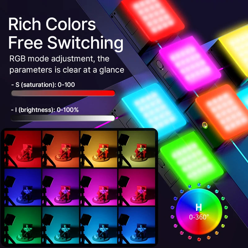 Ulanzi VL49 RGB PRO Video Light | 2500K-9000K LED with Diffuser