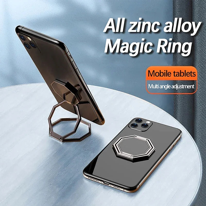 360° Rotation Metal Phone Holder - Universal Foldable Kickstand