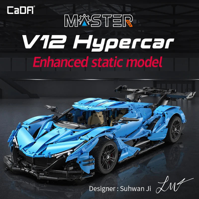 Cada 3865PCS V12 Hypercar Model Building Blocks - Ultimate Racing Fun
