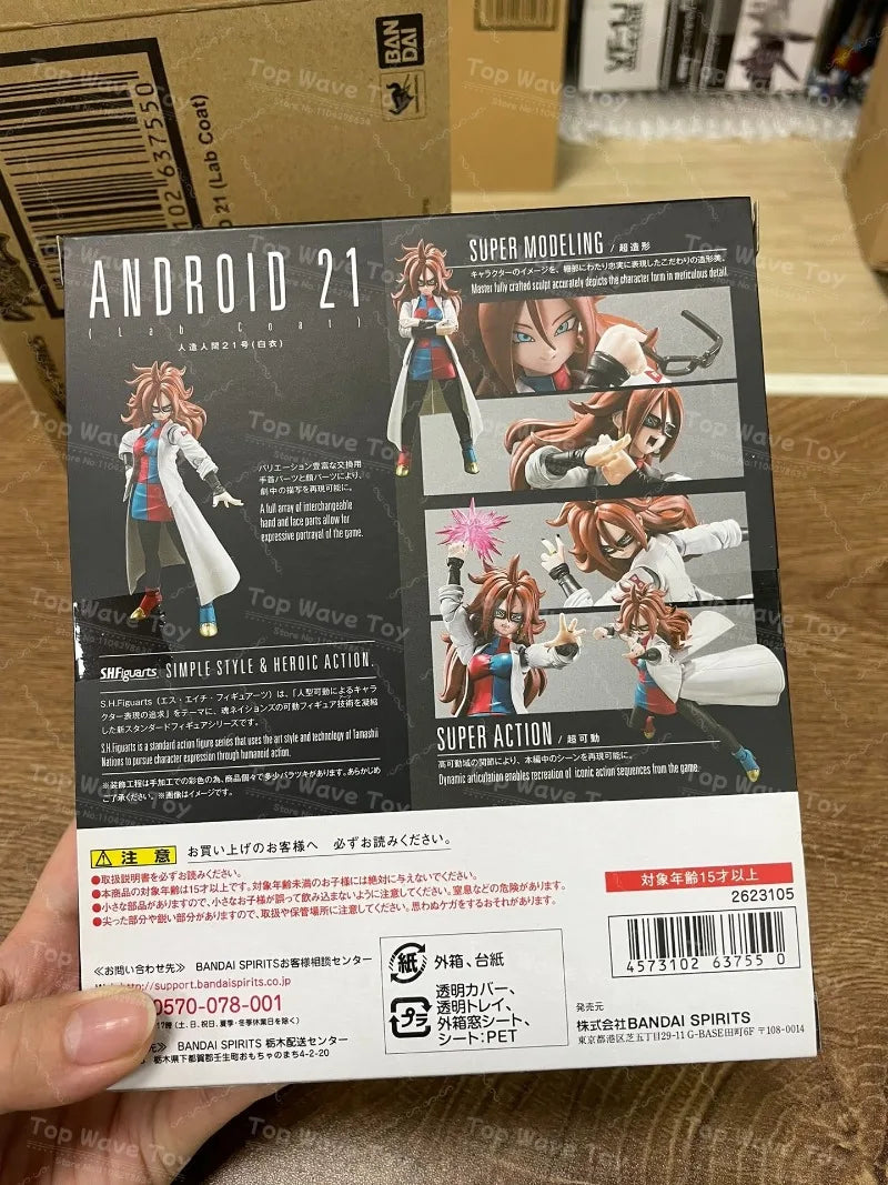 Bandai Dragon Ball SHF Super Hero Android No.21 Lab Coat Figure