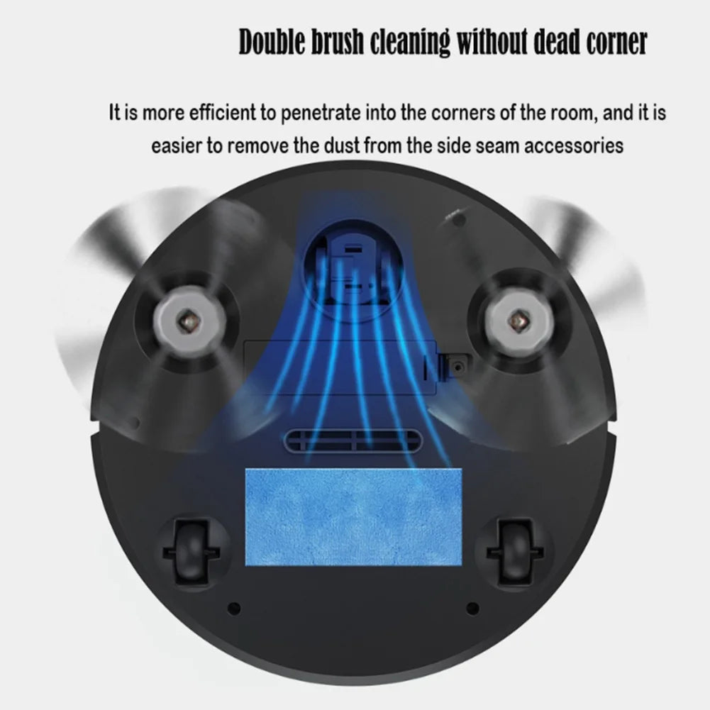 APWIKOGER 3-in-1 Robot Vacuum Cleaner - Mops & Cleans with 1000Pa Power