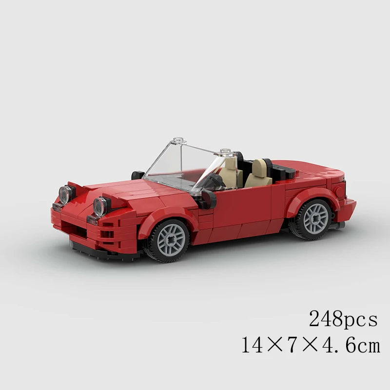 City Speed Convertible Racing Car Building Blocks - Ultimate DIY Model