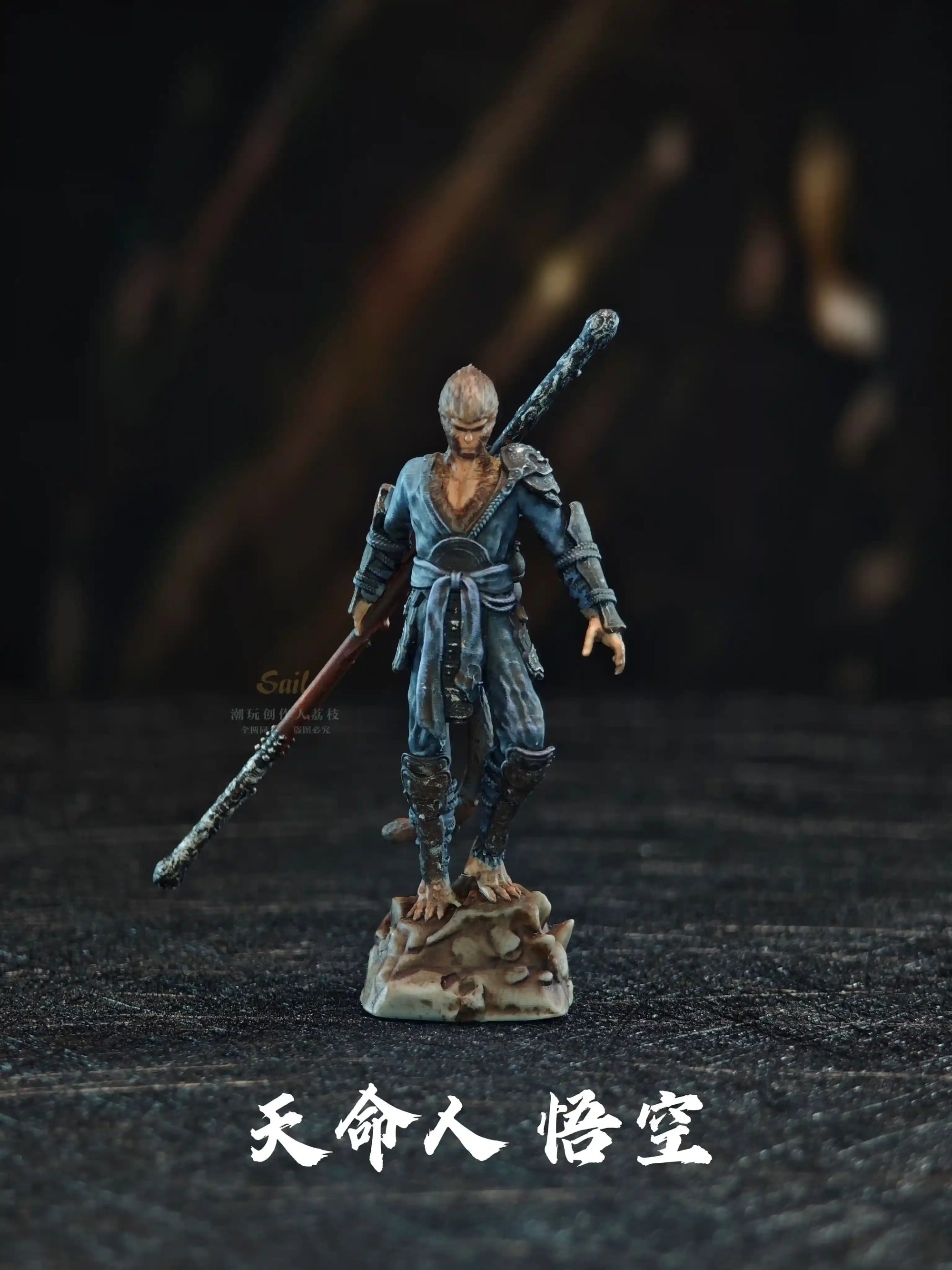 Black Myth Wukong Keycap - 3D Hand Drawn Desktop Ornament