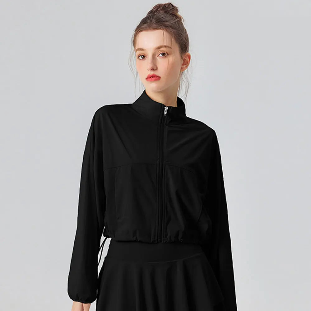 Women's UV Protective Tennis Jacket - UPF 50+, Lightweight & Stylish