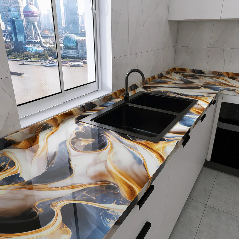 Waterproof Self-Adhesive PVC Wallpaper for Kitchen & Home Decor