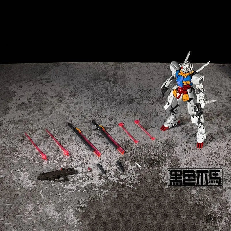 Black Trojan RX-78-2 Unicorn Mecha Model - Steel Wire Double Antenna