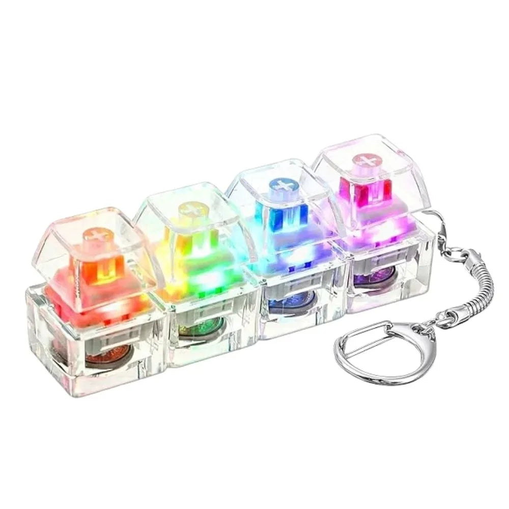 LED Fidget Keychain - Stress Relief Sensory Toy for All Ages