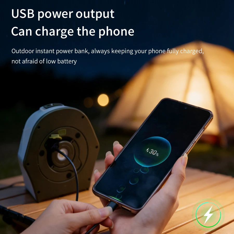 GGBEE Rechargeable LED Camping Light - 10M Colorful String Lantern