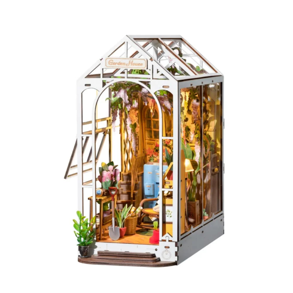 Rolife DIY Gardenhouse Book Nook Model Kit with LED Light - TGB06