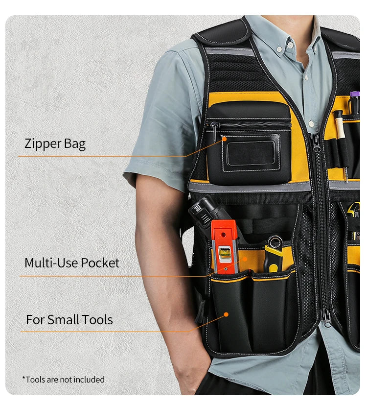 WINHUNT Multi-Pocket Tool Vest Bag - Adjustable & Convenient Storage