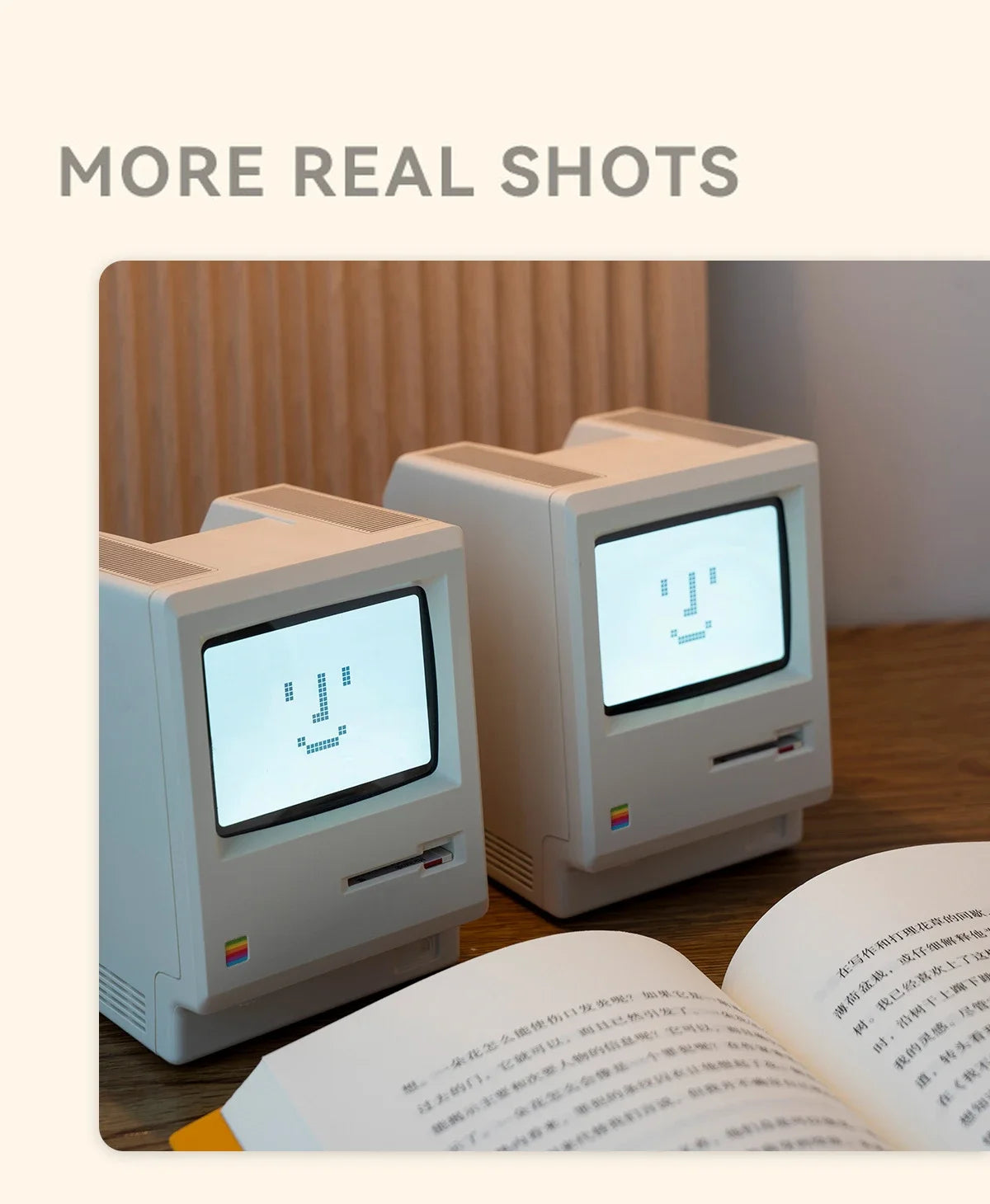 Retro Macintosh Digital Alarm Clock - Stylish Desktop Decor