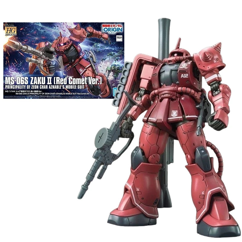 Bandai 1/144 MS-06S Zaku II Red Comet Action Figure - High Mobility Type